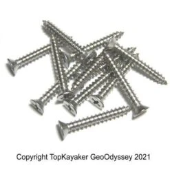 Stainless Steel Gunwale Screws, 1.25 Inches