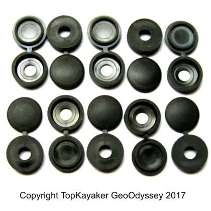 Hinged Screw Caps, 10 Pack