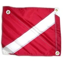 20x24 Diver Down FLAG, Red