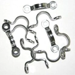 Stainless Steel Strap Eyes, Pack Of 10