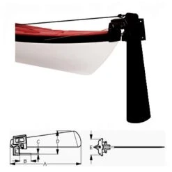TruCourse Rudder Assembly (Long Pin)