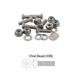 Sea-Lect 6-32 X 0.75 Inch Oval Head Fastener 6 Pack