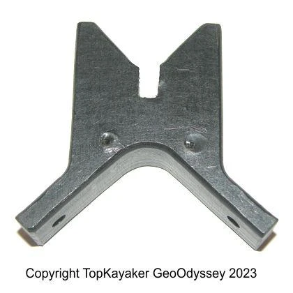 Rudder Rest For Peaked Deck